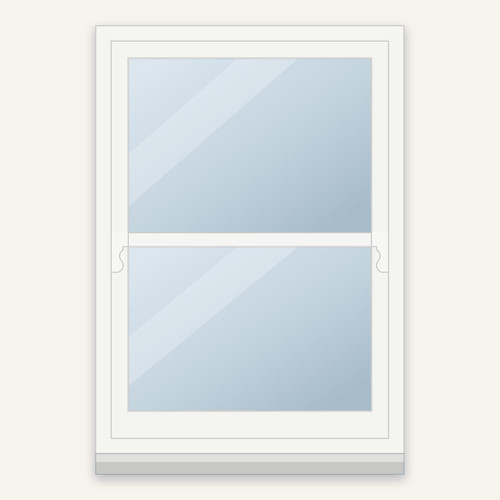 Timber box sash window - timber, 900