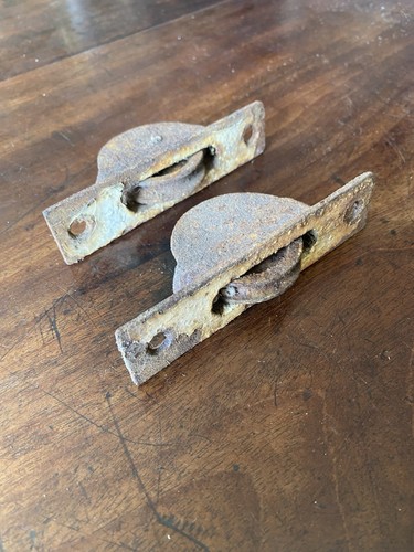 Pair vintage sash window - of,