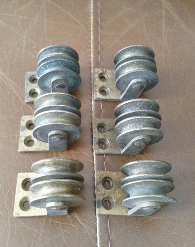 Vintage brass double sash - vintage,