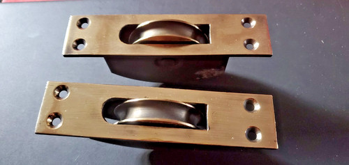Vintage pair brass - pair, sash