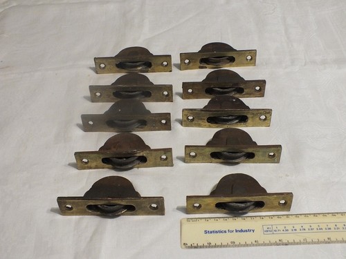Ten vintage antique cast iron - cast,