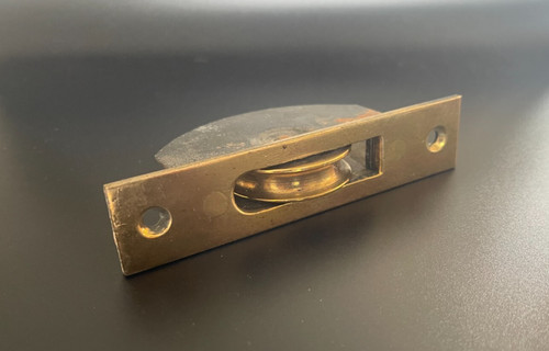 Antique reclaimed brass sash - brass,