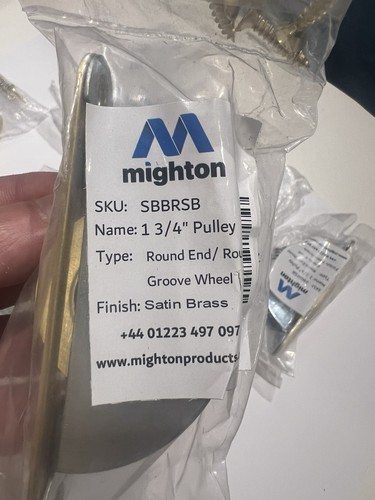 Mighton sash pulleys - sash, satin